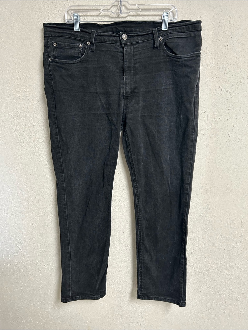Levis 541 Athletic Taper Jeans Mens W38 L32 Black Charcoal Stretch